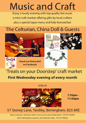 Angela Hallam will be showing at this craft and music fair