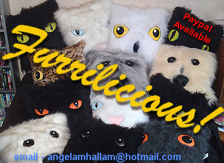 Angela Hallam's 'Furrilicious' creatures