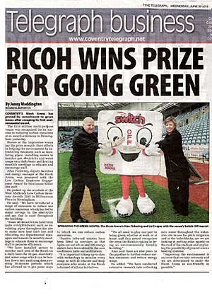 Ricoh newspaper feature